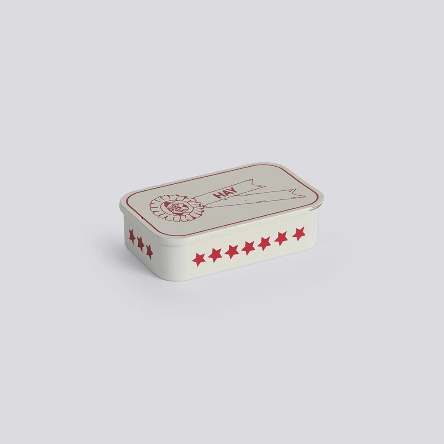 Hay - HAY Dogs Treat Tin - Small - Rød/hvid