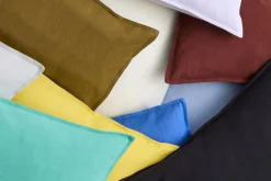 Hay - Linen Cushion - 50x50 - Emerald Green - Emerald green - 829