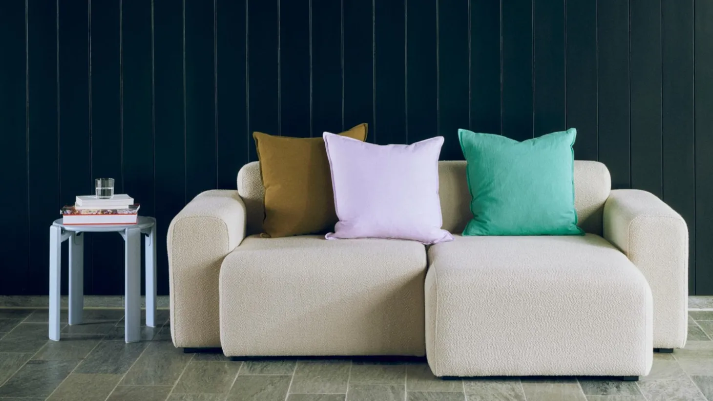 Hay - Linen Cushion - 50x50 - Emerald Green - Emerald green - 829