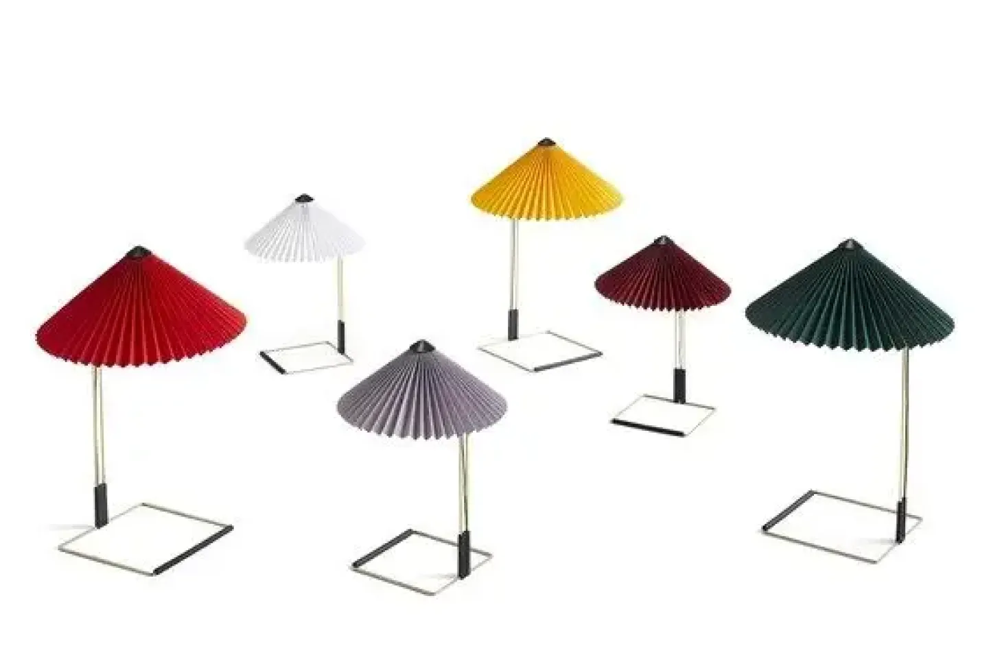 HAY - Matin bordlampe - oxide red skærm (small)