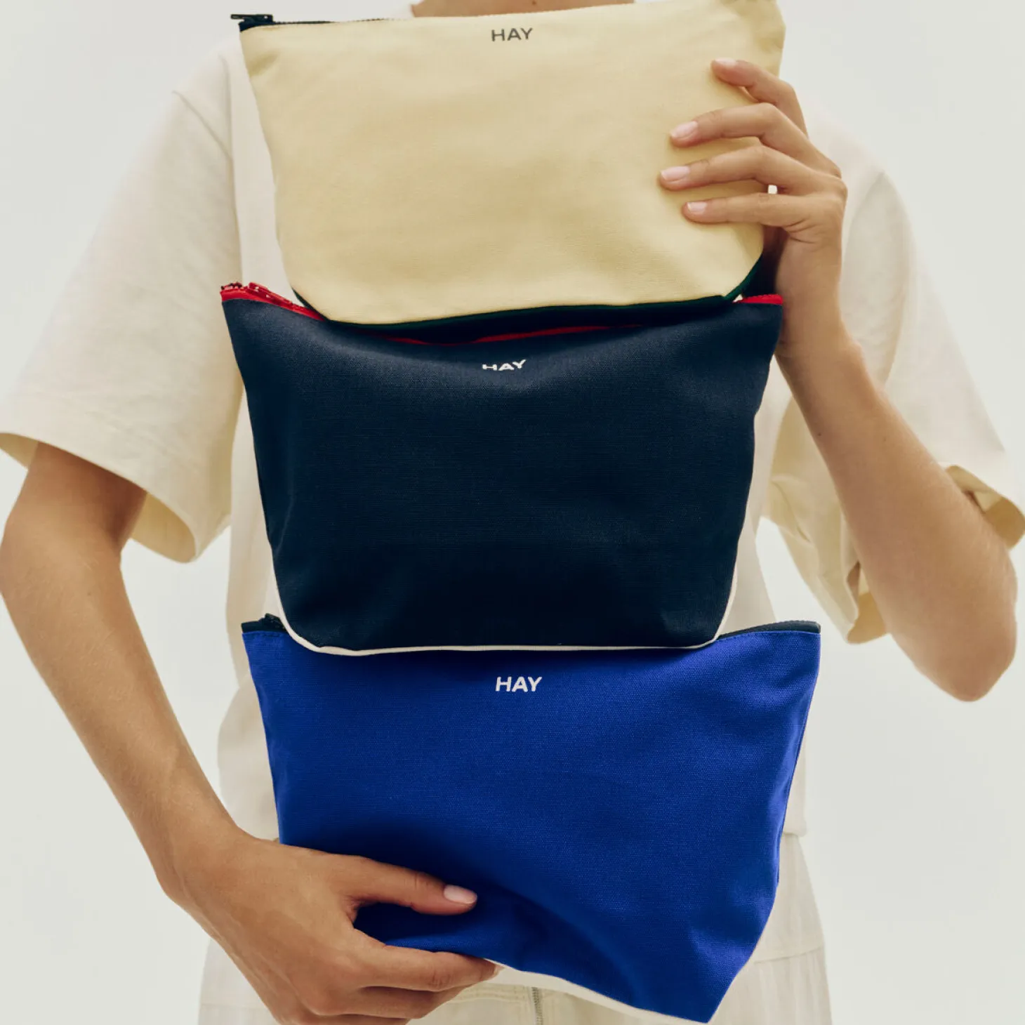 Hay - Multi Pouch - Small - Cream multi