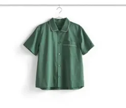 HAY - Outline Pyjama - Kortærmet Shirt - M/L - Emerald Green