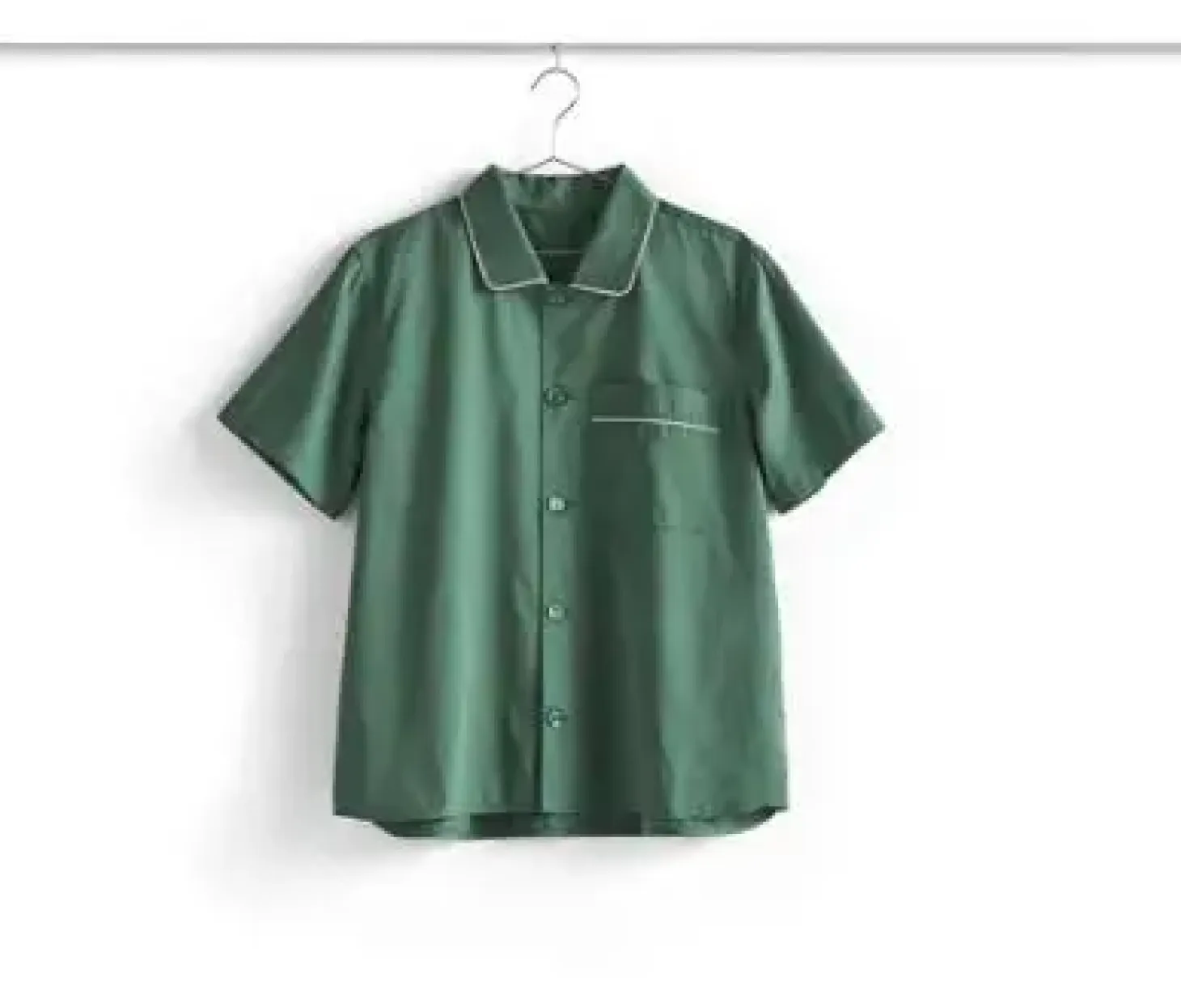 HAY - Outline Pyjama - Kortærmet Shirt - M/L - Emerald Green