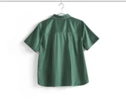 HAY - Outline Pyjama - Kortærmet Shirt - S/M - Emerald Green
