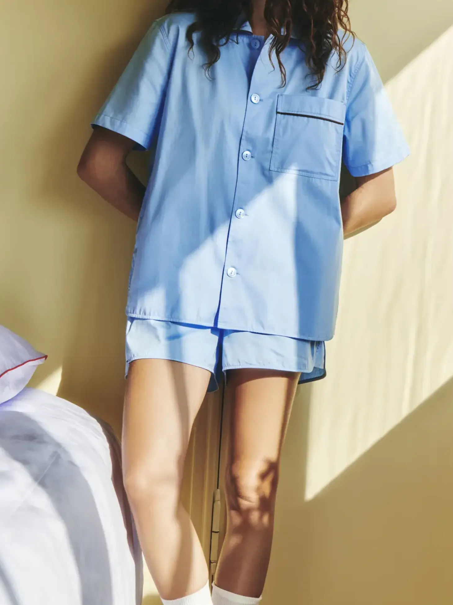 HAY - Outline Pyjama - Shorts - M/L - Soft Blue