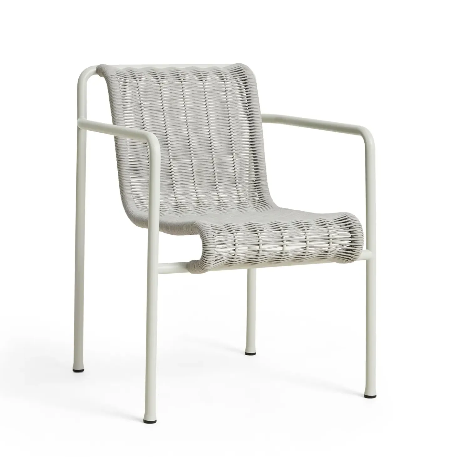 Hay - Palissade Cord Dining Armchair - Sky grey