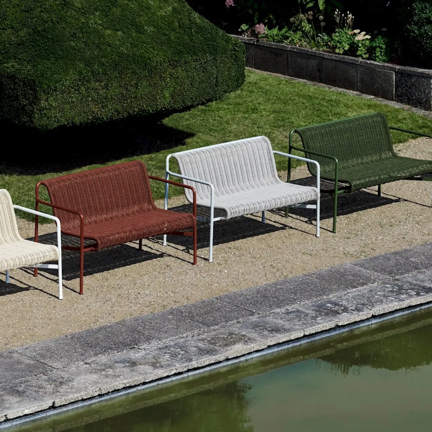 Hay - Palissade Cord Lounge Sofa - Olive