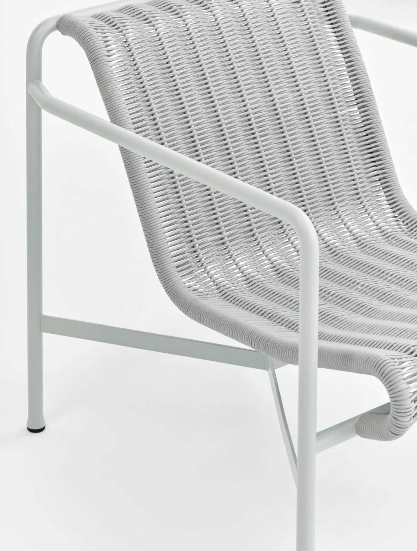 Hay - Palissade Cord Lounge Chair Low - Sky grey