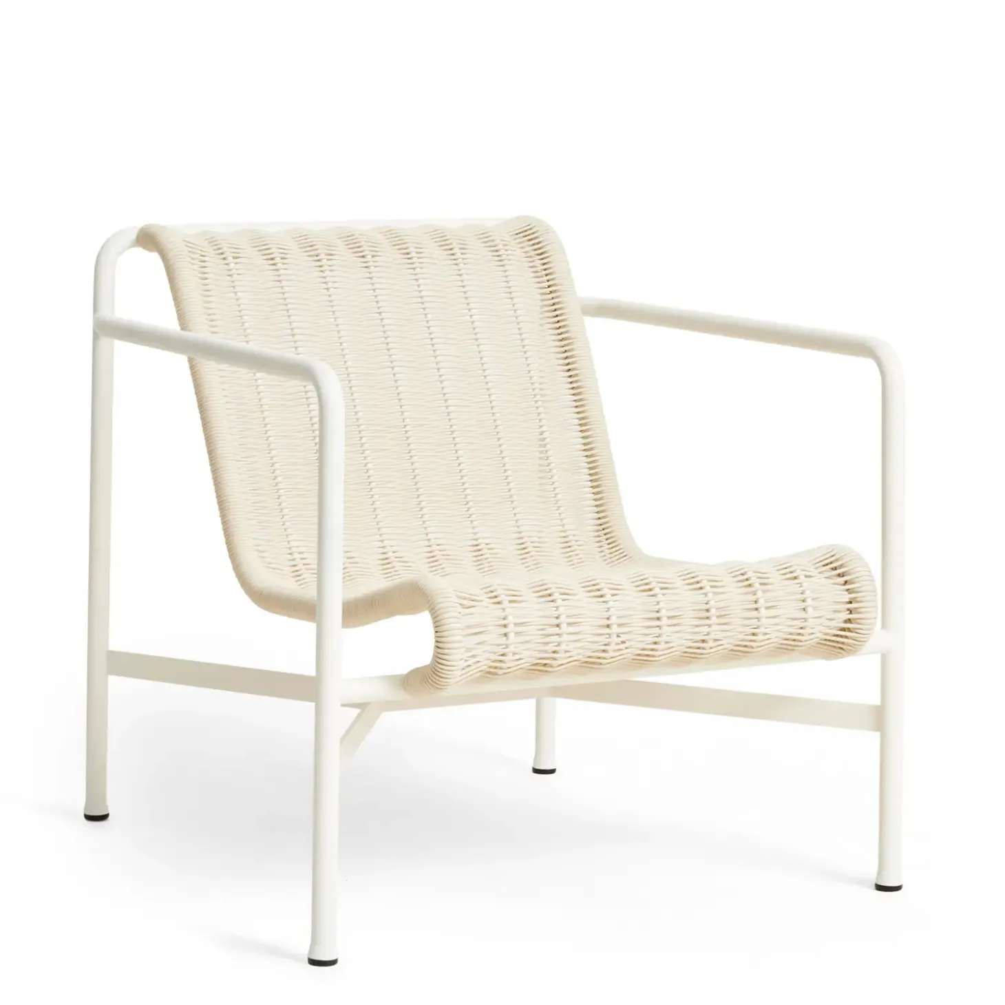 Hay - Palissade Cord Lounge Chair Low - Cream white