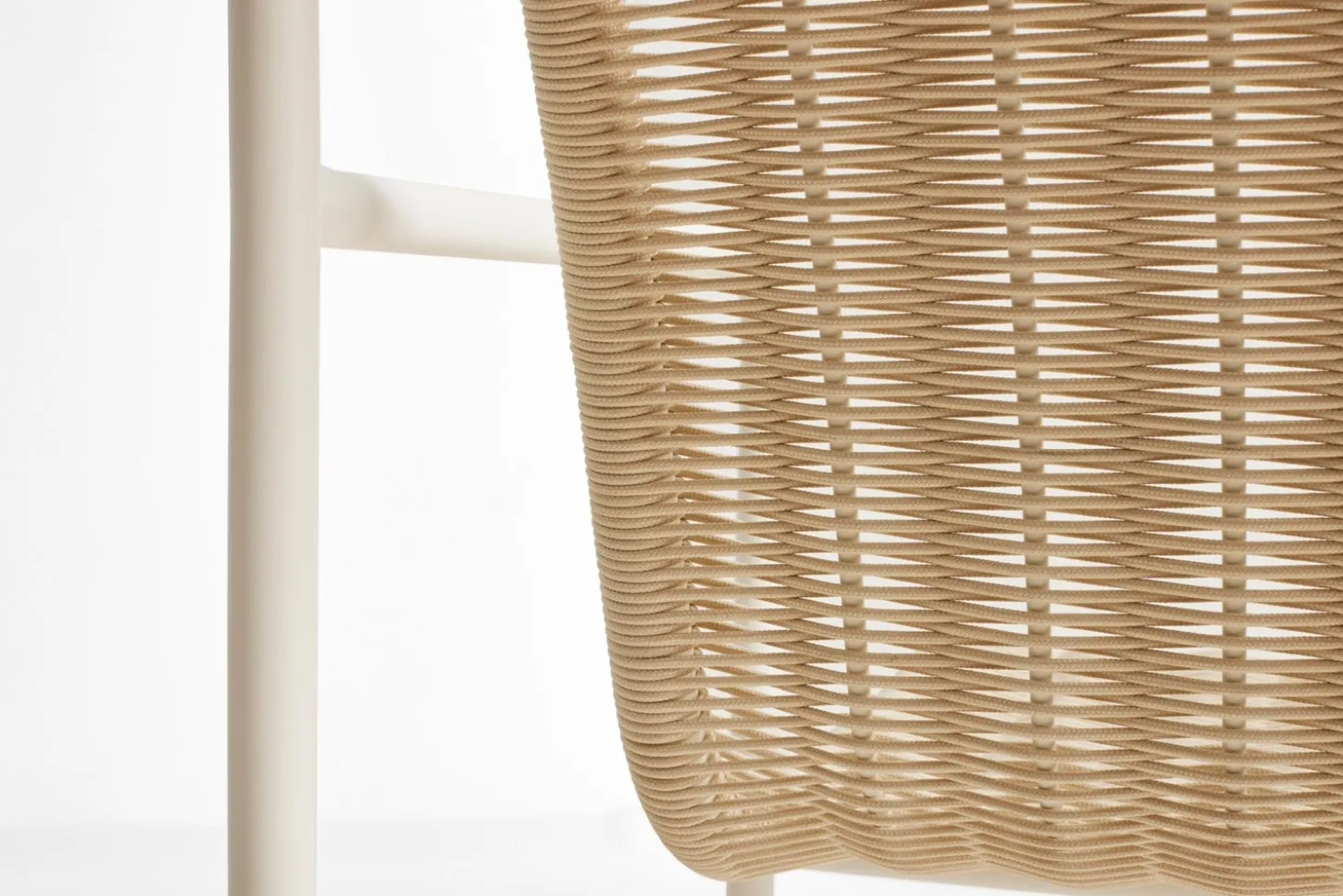 Hay - Palissade Cord Lounge Chair Low - Cream white