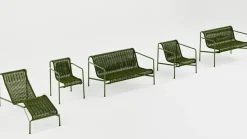 Hay - Palissade Cord Lounge Chair Low - Olive