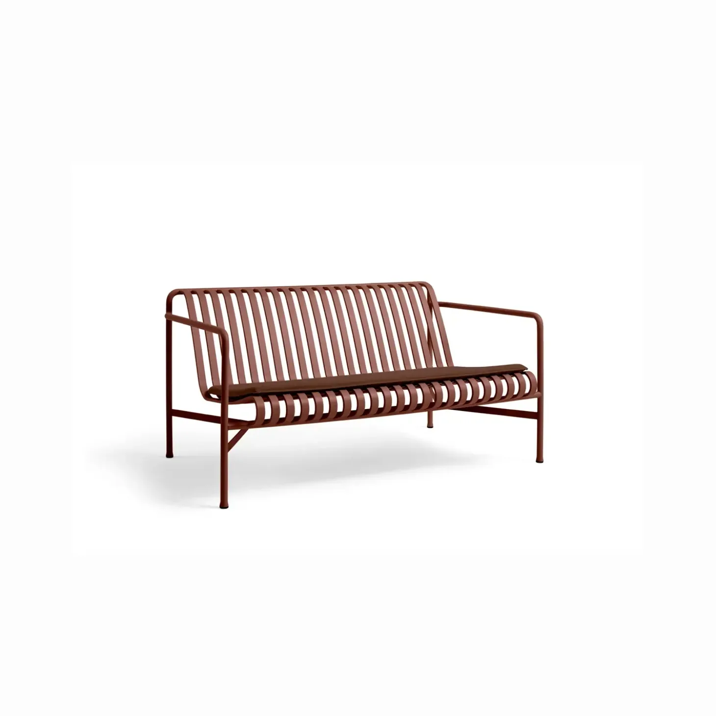 HAY - Palissade hynde Lounge Sofa - Rød - Iron red - Flad