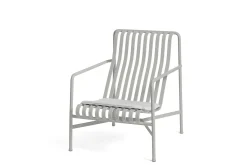 HAY - Palissade hynde Loungestol høj og lav - lysegrå - Sky Grey - Flad