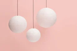 HAY - Paper Shade - Lampeskærm/Rispapir - Ø50 cm - Hvid