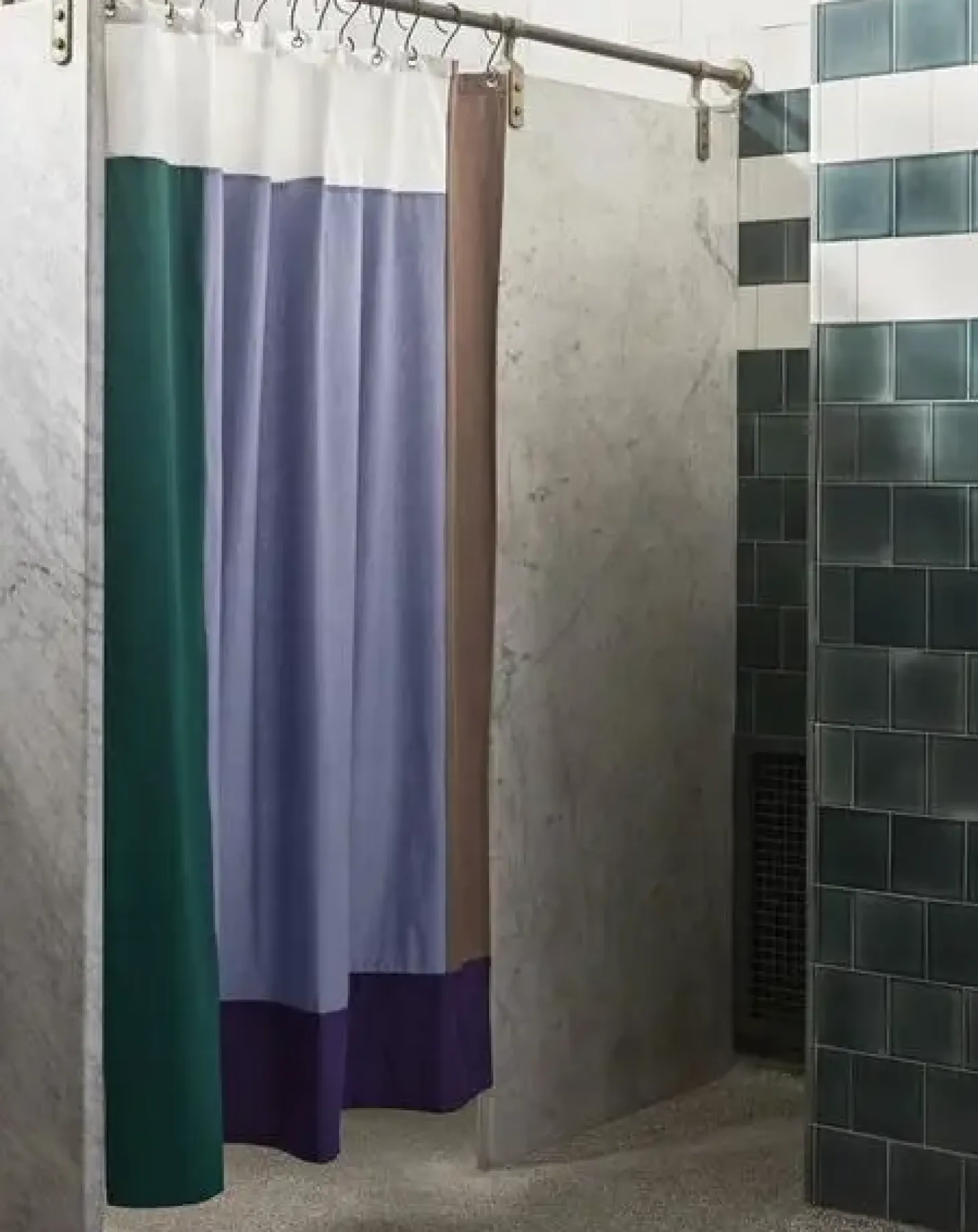 HAY - Pivot Shower Curtain - Blue - bruseforhæng W180 X L200