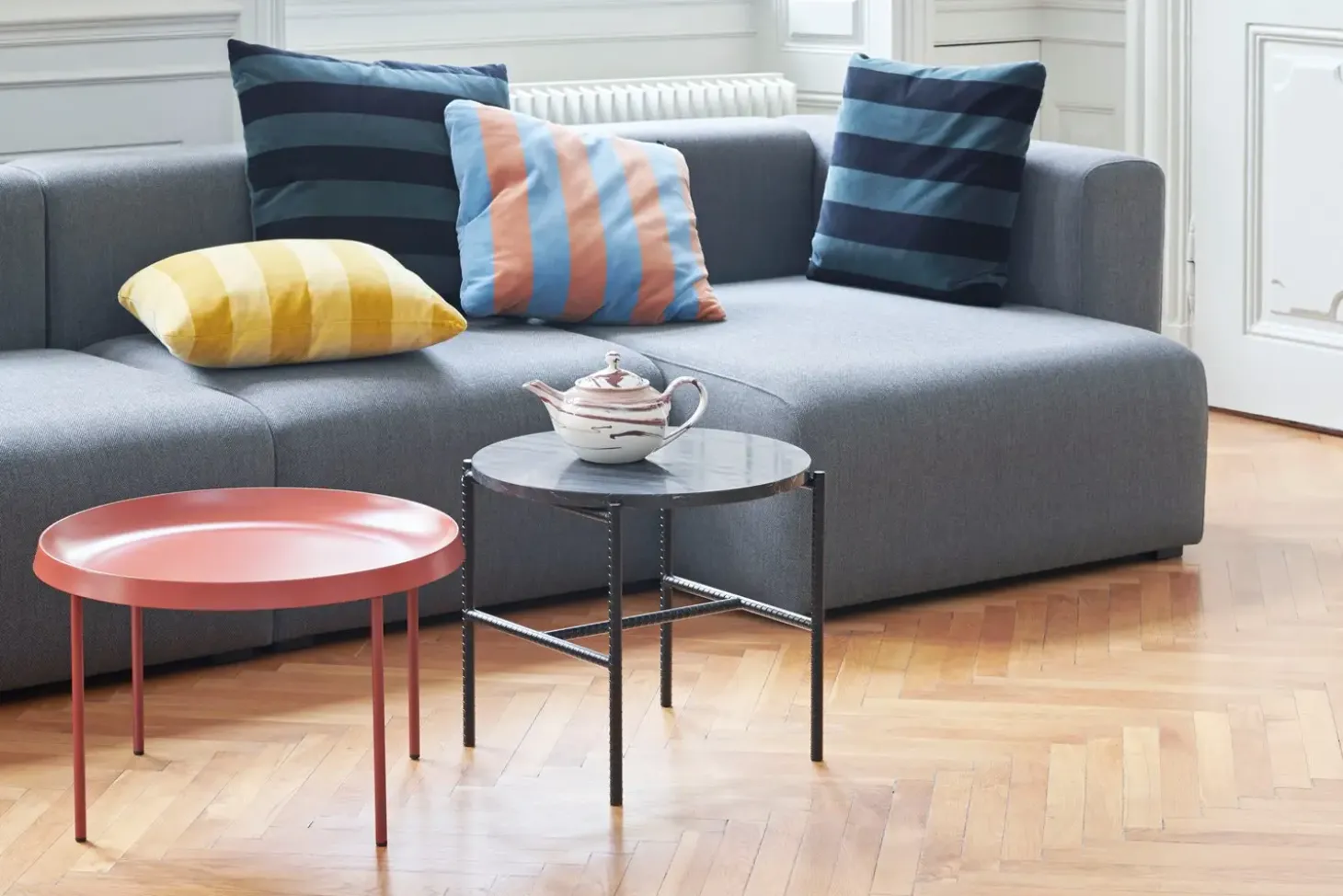 HAY - Rebar side table, soft sort - soft black