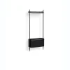 Hay - Reol - Pier System 1001 - 1 kolonne - Sort - 82 X 34 X 209 cm