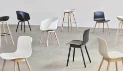 Hay - Spisebordsstol - AAC 12 - About a chair - Melange Cream 2.0 - Ben: eg/vandbaseret lak