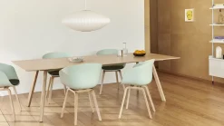 Hay - Spisebordsstol - AAC 22 - About a Chair - Melange Cream 2.0 - Ben: eg/vandbaseret lak