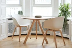 Hay - Spisebordsstol - AAC 22 - About a Chair - Melange Cream 2.0 - Ben: eg/vandbaseret lak