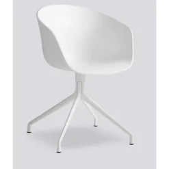 Hay - Stol - AAC20 - About a Chair - hvid med hvide ben og drejestel