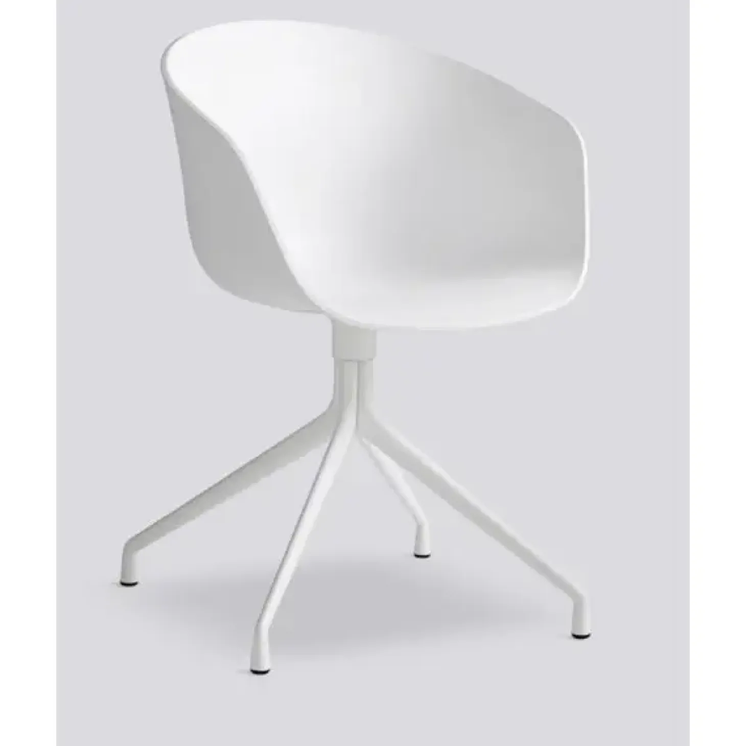 Hay - Stol - AAC20 - About a Chair - hvid med hvide ben og drejestel