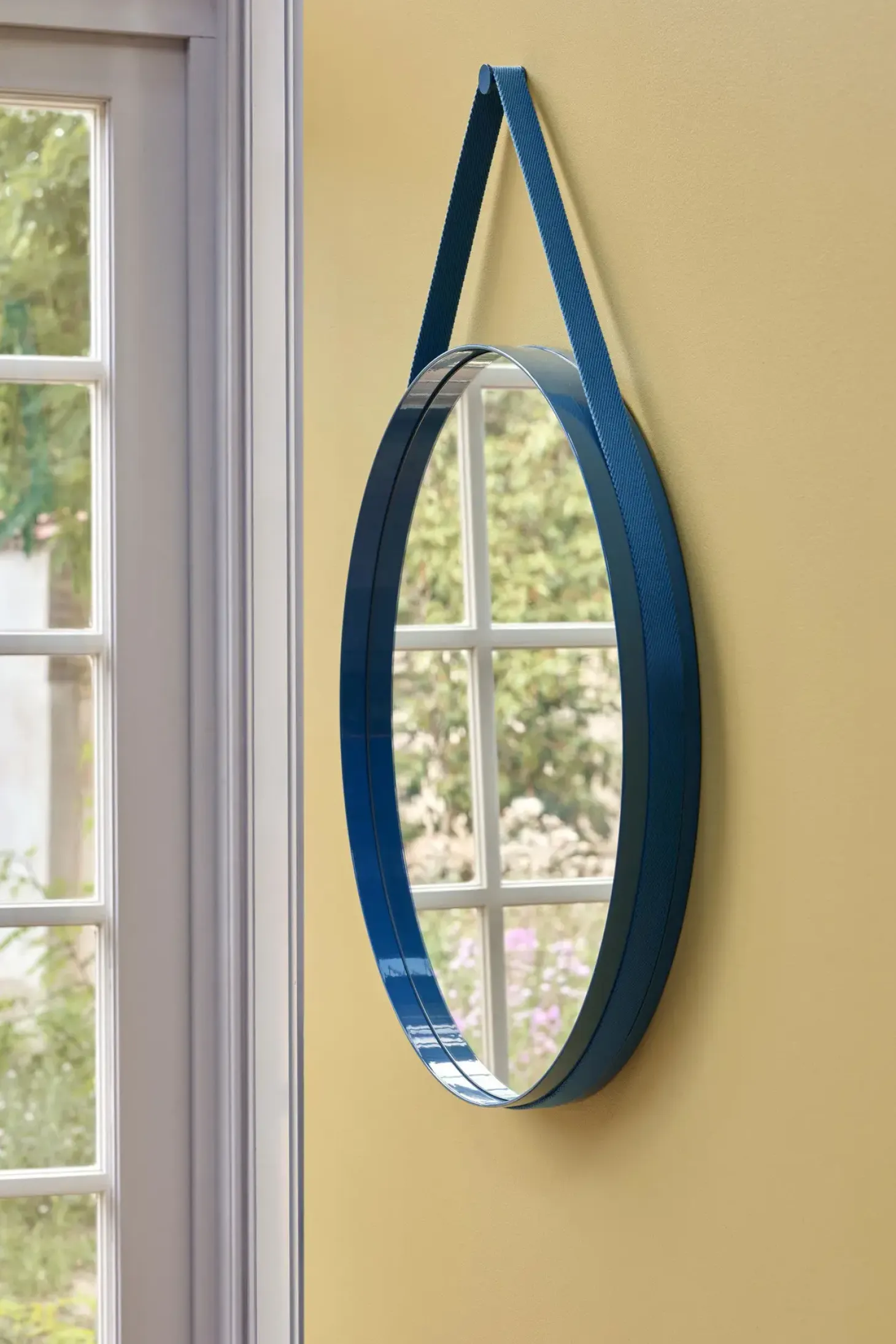 HAY - "Strap Mirror" Spejl Ø70 cm - Brun