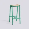 HAY - Taburete 8 Bar Stool - Green Jade - Lacquered Oak Veneer Seat - Høj model 75 cm