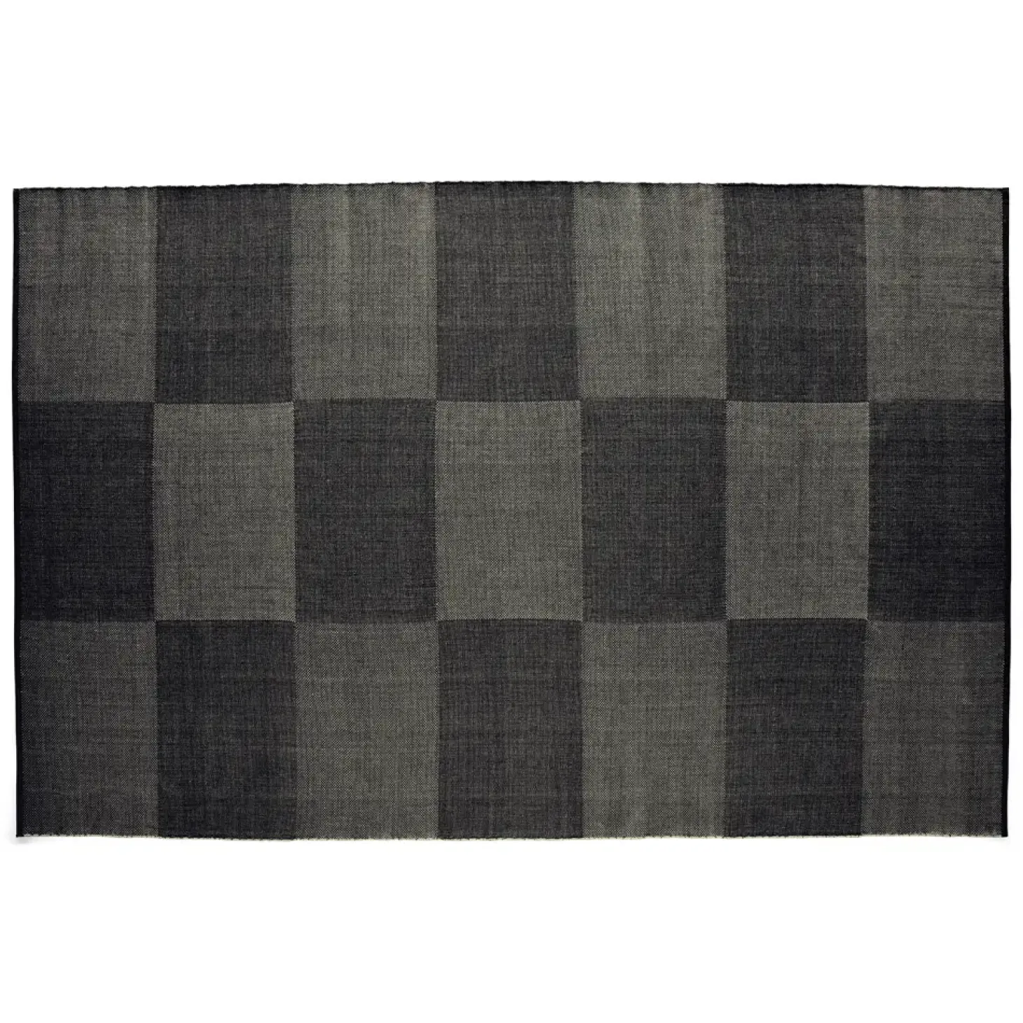 HAY - Tæppe Check Rug - Black L/ Sort - 200 x 300 cm