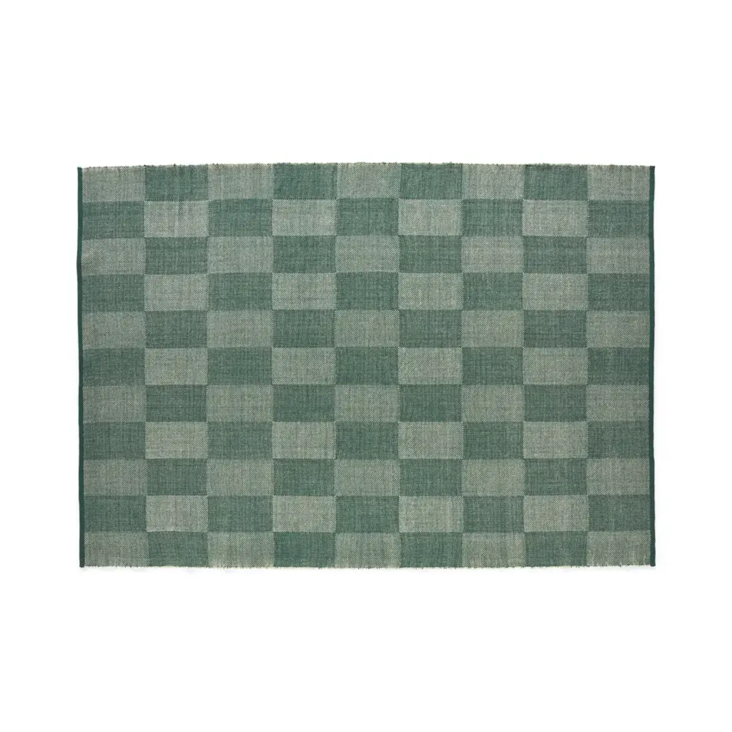 HAY - Tæppe Check Rug - Green/Grøn - 170 x 240 cm