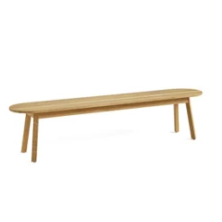 HAY - Triangle Leg Bench - Olieret eg - L: 200 cm.