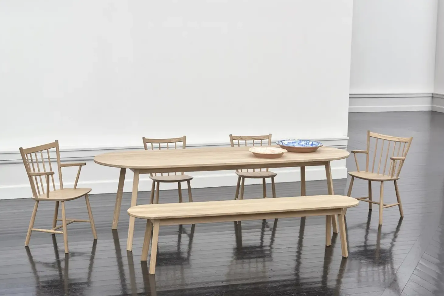 HAY - Triangle Leg Table - 200 cm - Olieret eg
