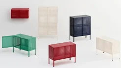 Hay - Vægskab - Perforated Cabinet Wall - Small - Wine Red - H45 x B89 x D40