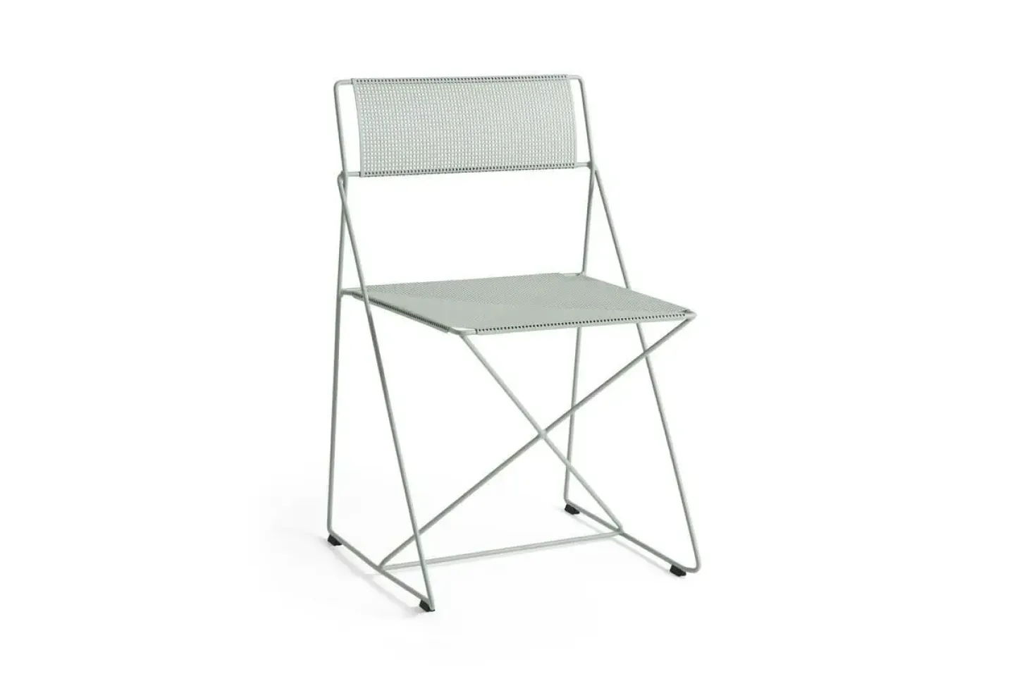 Hay - X-Line Chair - Havestol - Powder coated steel base - Pale linden- ben og sæde