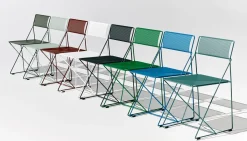 Hay - X-Line Chair - Havestol - Powder coated steel base - Pale linden- ben og sæde