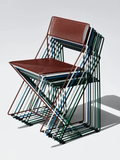 Hay - X-Line Chair Chromed base Indoor - Iron red