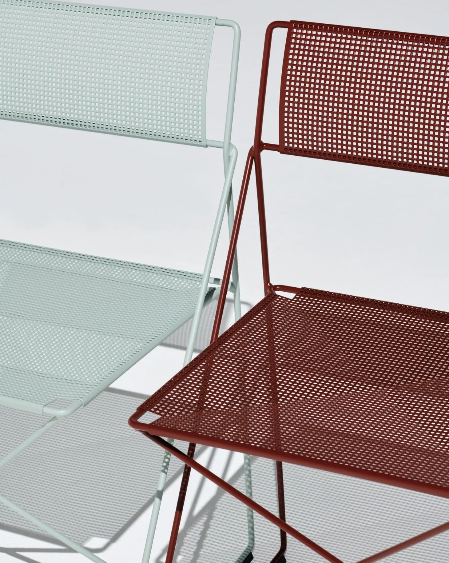 Hay - X-Line Chair Chromed base Indoor - Iron red