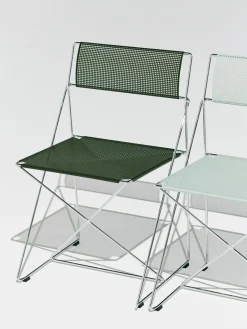Hay - X-Line Chair Chromed base Indoor - Moss