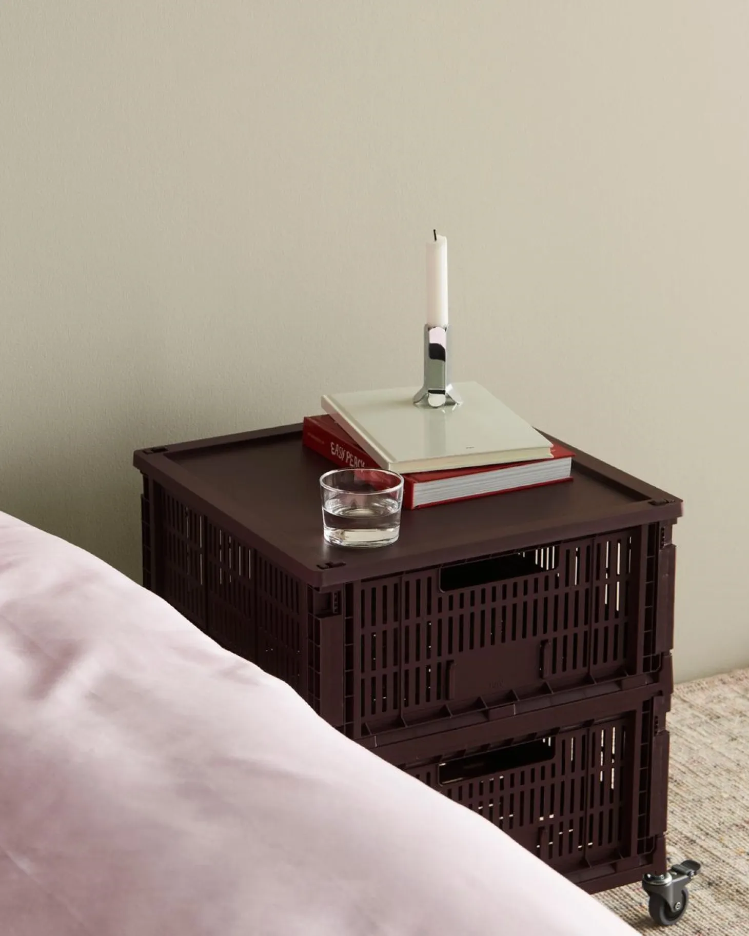 HAY Colour Crate - Large Square - Bordeaux