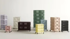 HAY Colour Crate - Medium Square - Light yellow