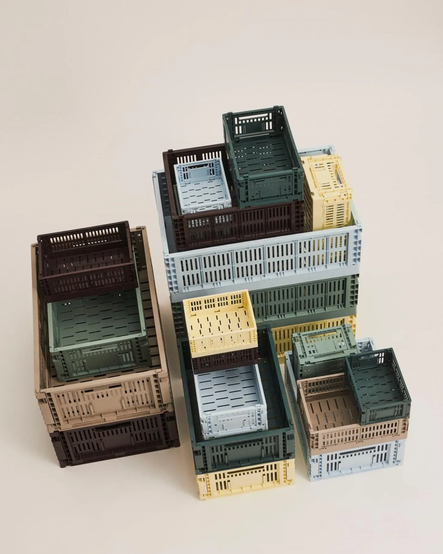 HAY Colour Crate - Medium - Sage green