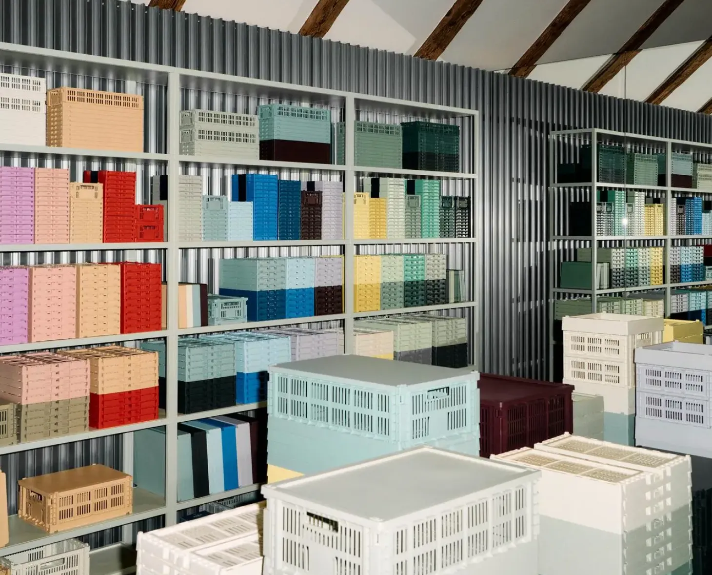 HAY Colour Crate - Medium Square - Off-white