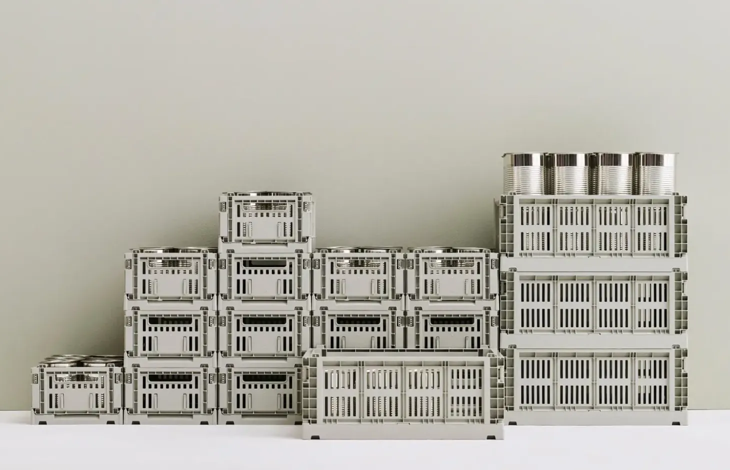 HAY Colour Crate - Medium - Grey