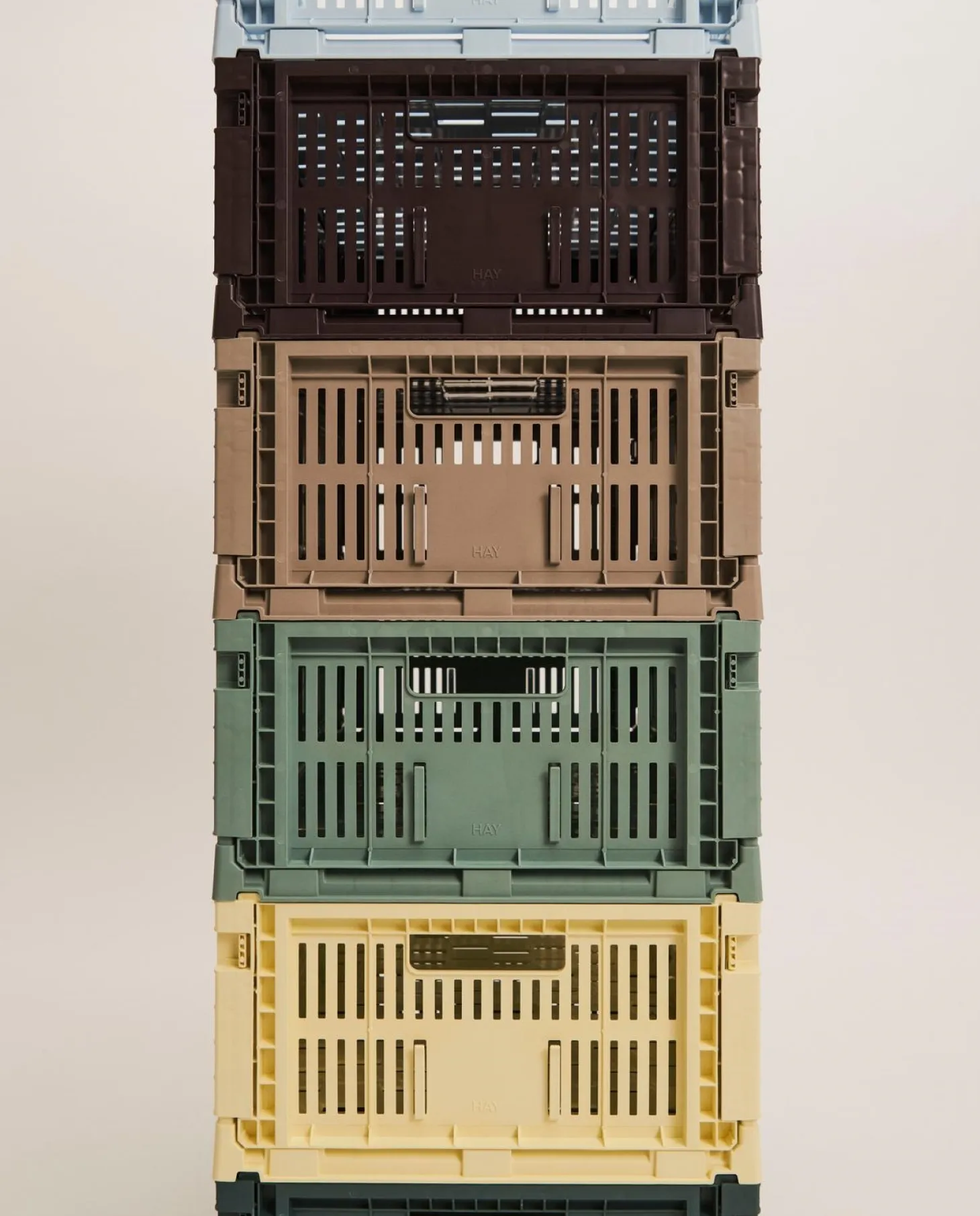 HAY Colour Crate - Medium Square - Dark green