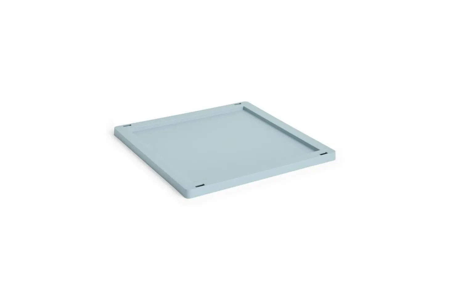 HAY Colour Crate Lid Plastic - Medium Square / Cube - Dusty blue