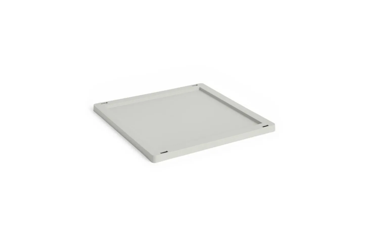 HAY Colour Crate Lid Plastic - Medium Square / Cube - Grey