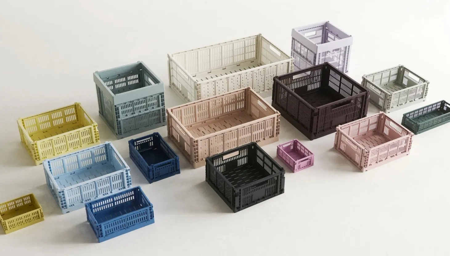 HAY Colour Crate Mini - Oblong - Sage green