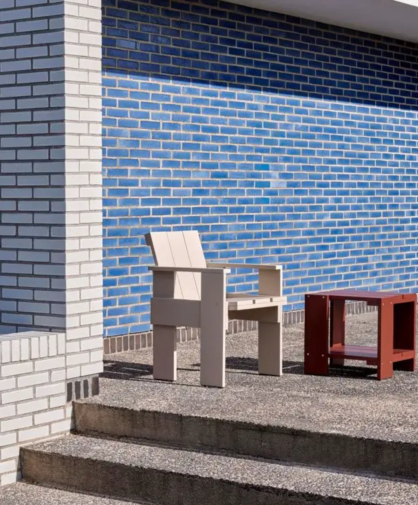 HAY Crate Dining Chair - London Fog - Lakeret fyrretræ / Lacquered pinewood