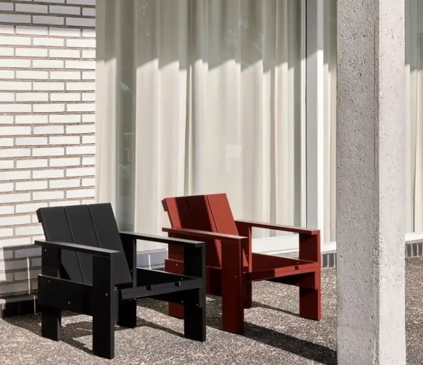 HAY Crate Lounge Chair - Black - Lakeret fyrretræ / Lacquered pinewood