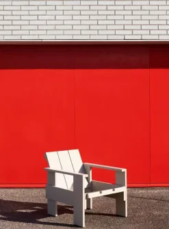 HAY Crate Lounge Chair - London Fog - Lakeret fyrretræ / Lacquered pinewood